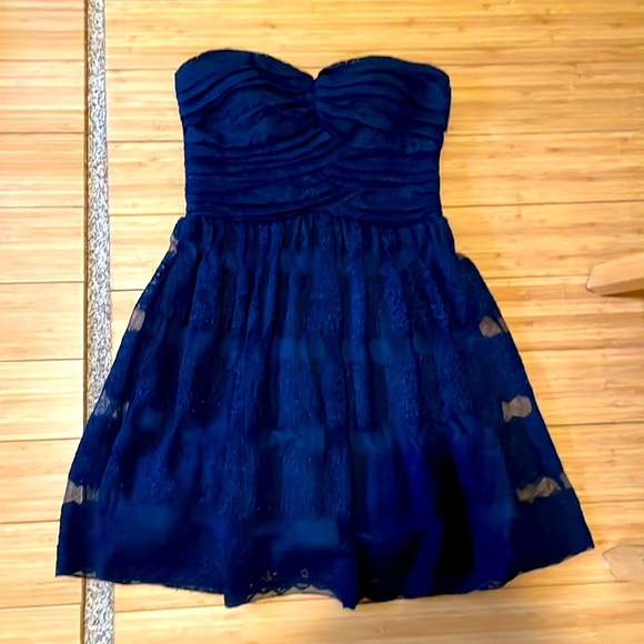 Sexiest navy blue, strapless cocktail dress by Inspire me - Picture 2 of 6